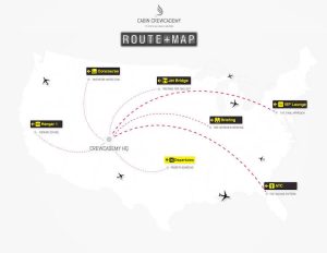 Cabin CrewCademy Route Map
