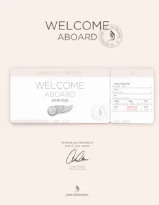 Cabin CrewCademy Boarding Pass - Prototype