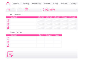 DreamGirl Fitness Cardio Tracker