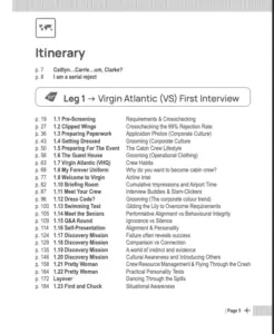 Itinerary