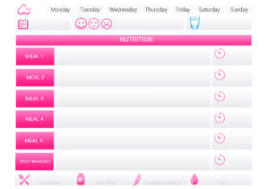 DreamGirl Fitness Nutrition Log Sheet