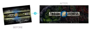 Trojan Fitness - Before and After Social Media Design