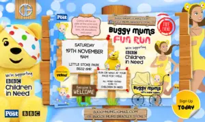 Buggy-Mums - Children in Need Poster