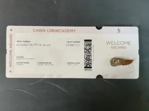 Cabin CrewCademy Boarding Pass